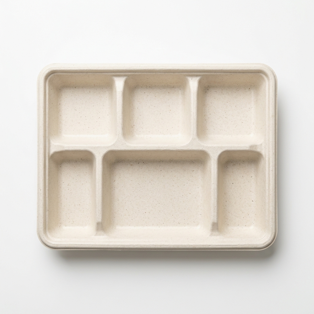 6 Compartment Plate