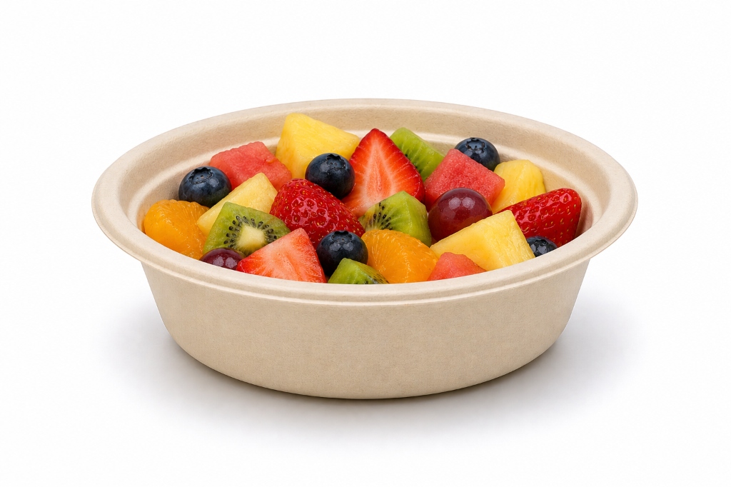 8 oz (240 ml) Round Bowl with food