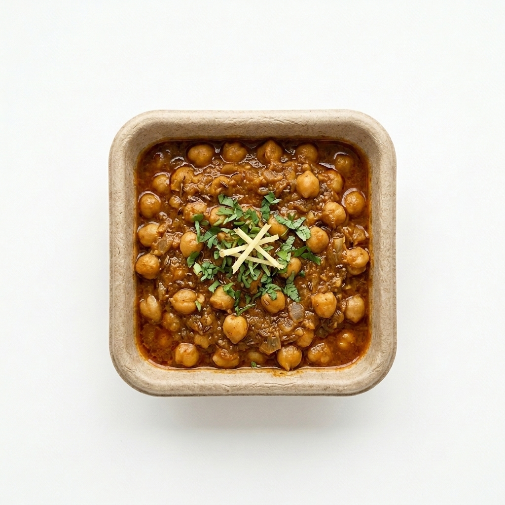 Dona (Square Bowl) with food